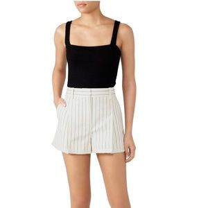 rag & bone striped wide leg shorts